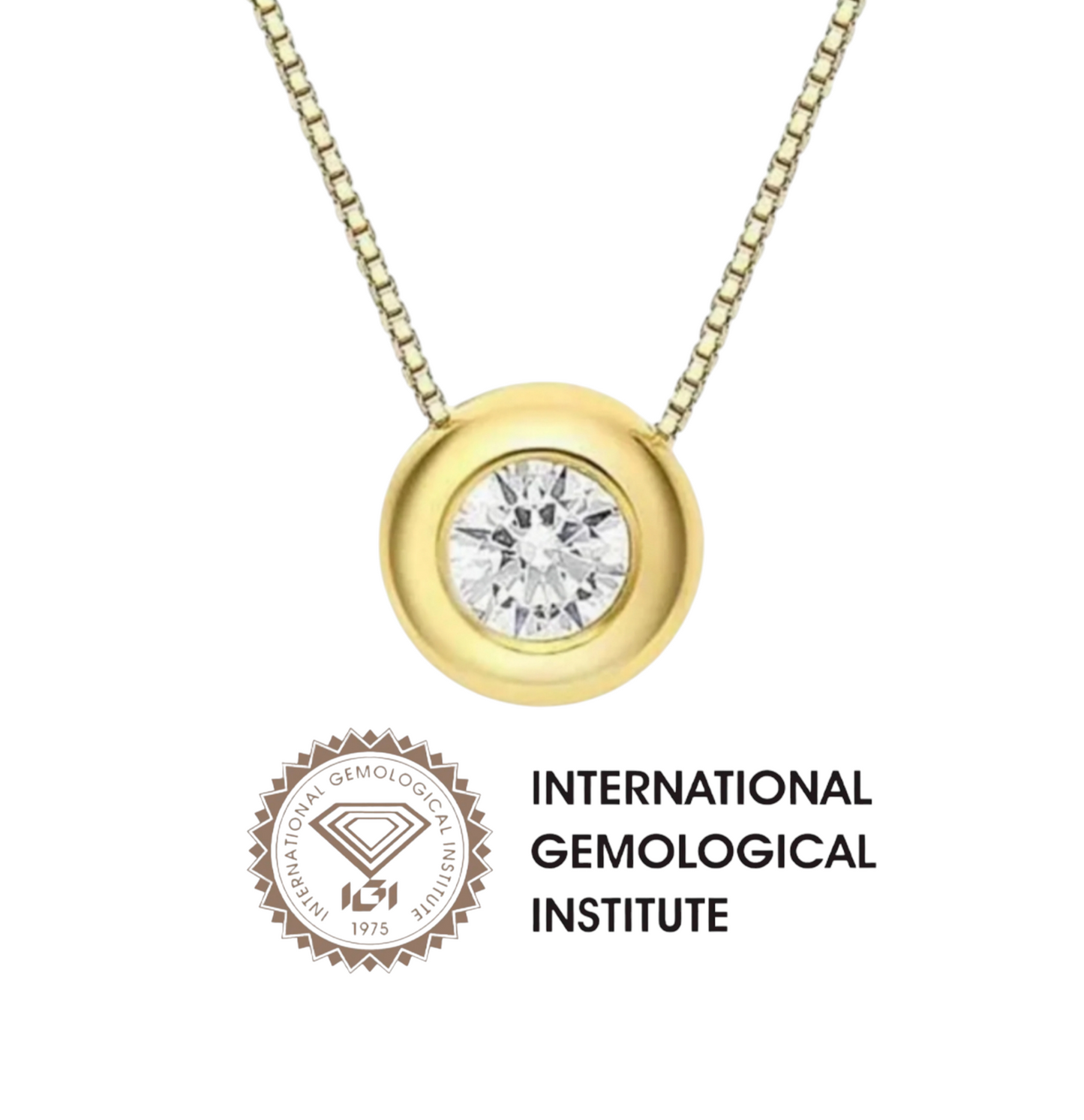 ciondolo punto luce a cipollina in oro bianco 18k e diamanti naturale 0,60 ct