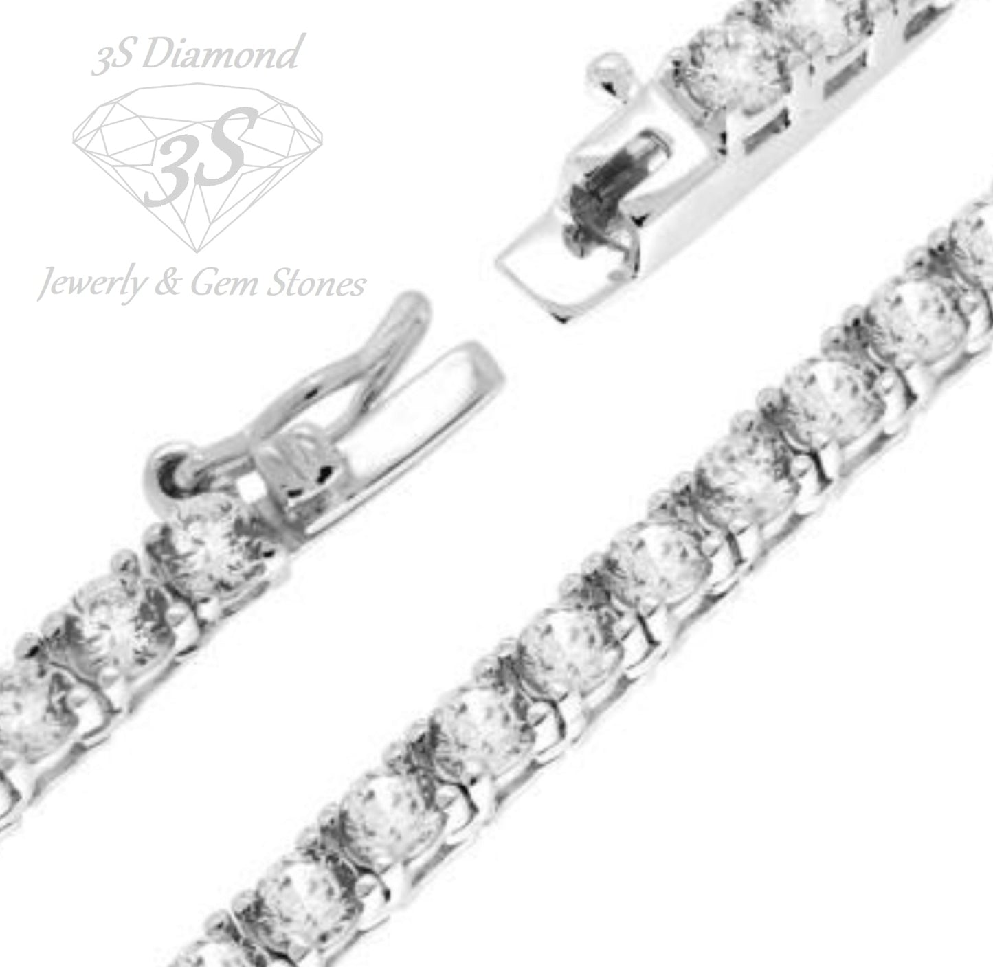 collana tennis oro e diamanti naturali 5,90ct