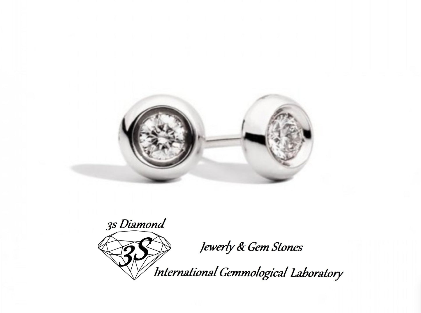 set completo ciondolo e orecchini punto luce a cipollina in oro 18k 750 e 3 diamanti naturali 1,35 ct E F
