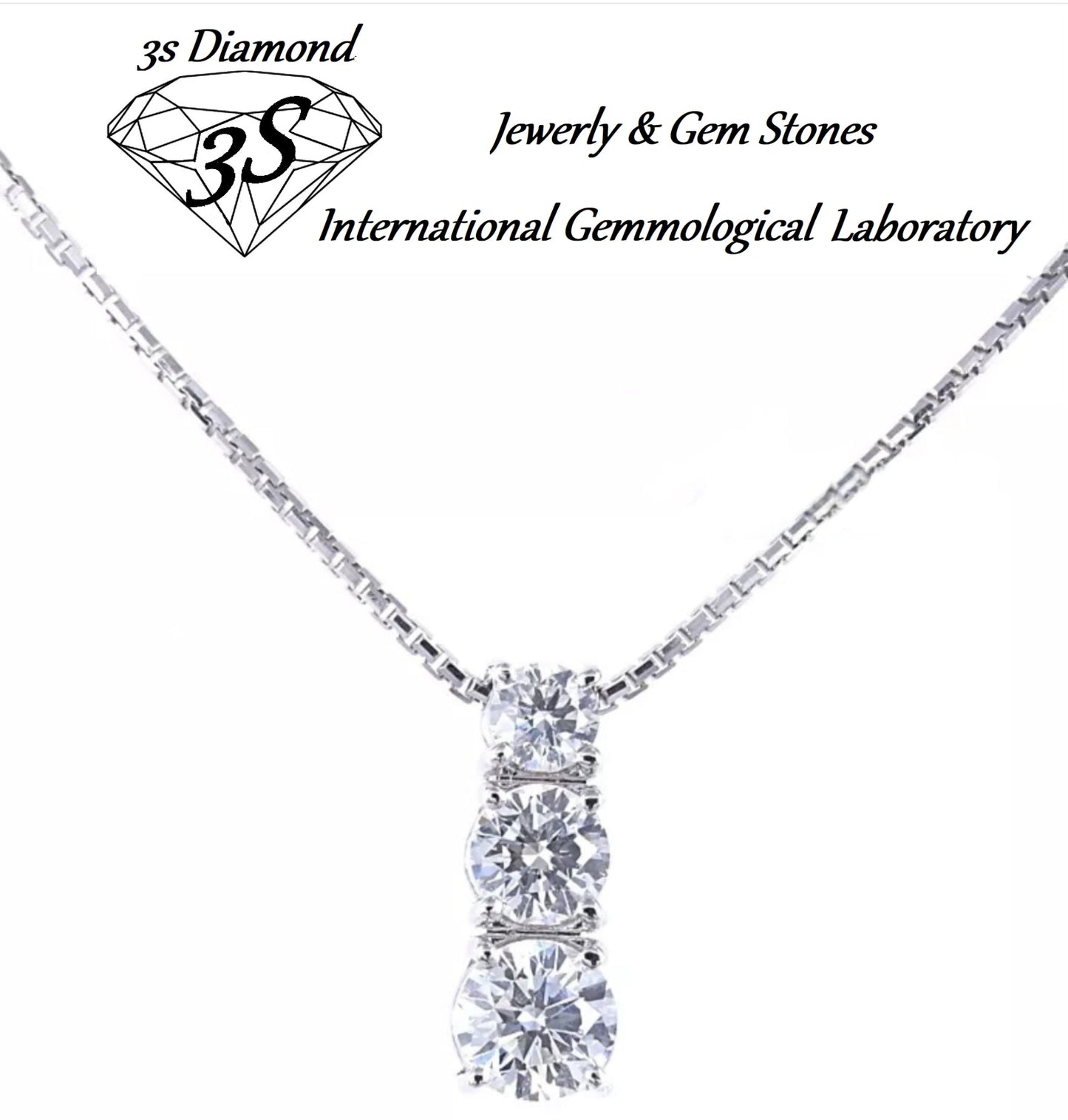 set completo trilogy ciondolo e orecchini punto luce in oro bianco 18k 750 e 9 diamanti naturali 2,10 ct E F