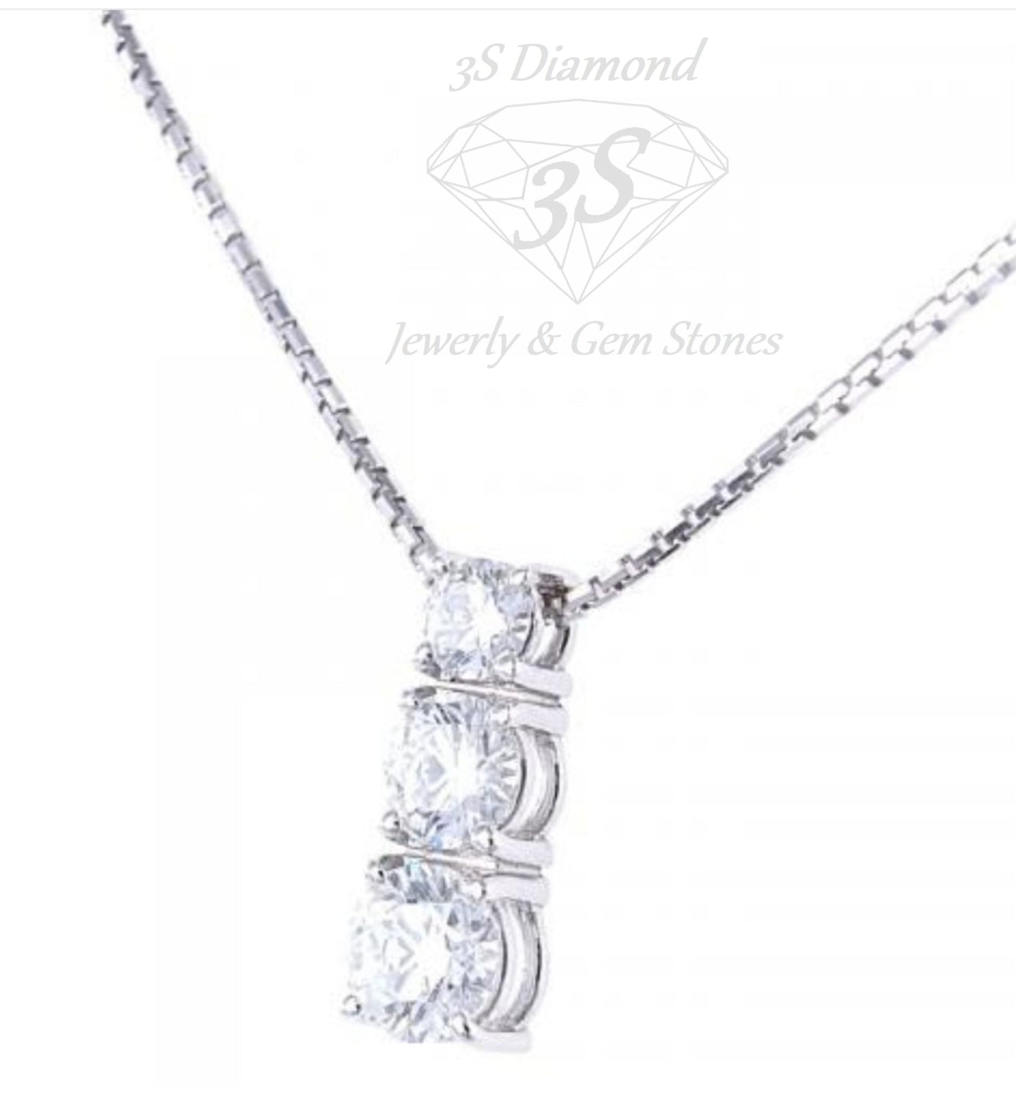 set completo trilogy ciondolo e orecchini punto luce in oro bianco 18k 750 e 9 diamanti naturali 2,10 ct E F