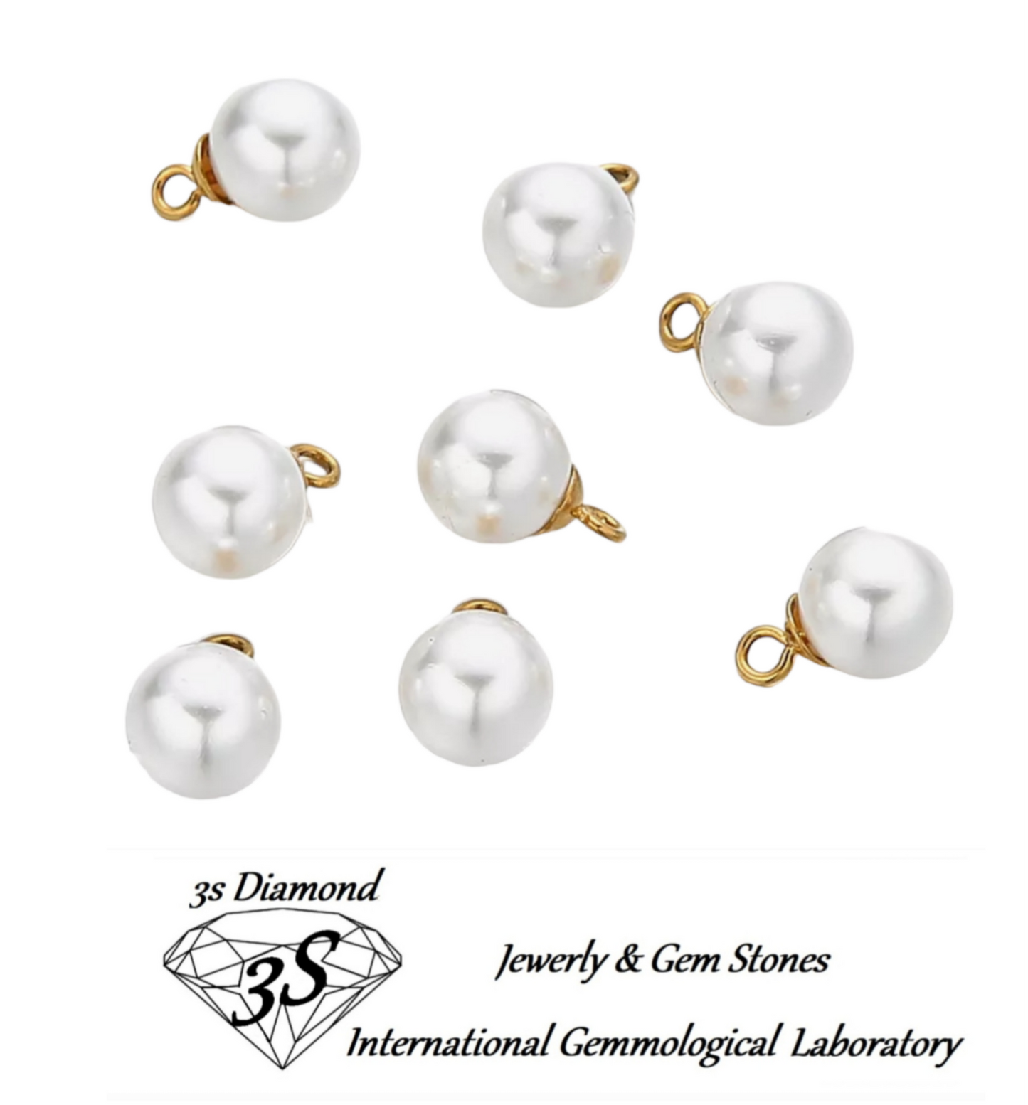 ciondolo in oro bianco con  perla naturale australiane 9 mm