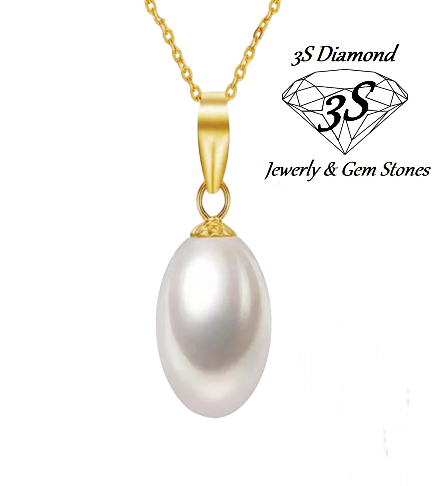 collana con perla naturale australiane varie colori