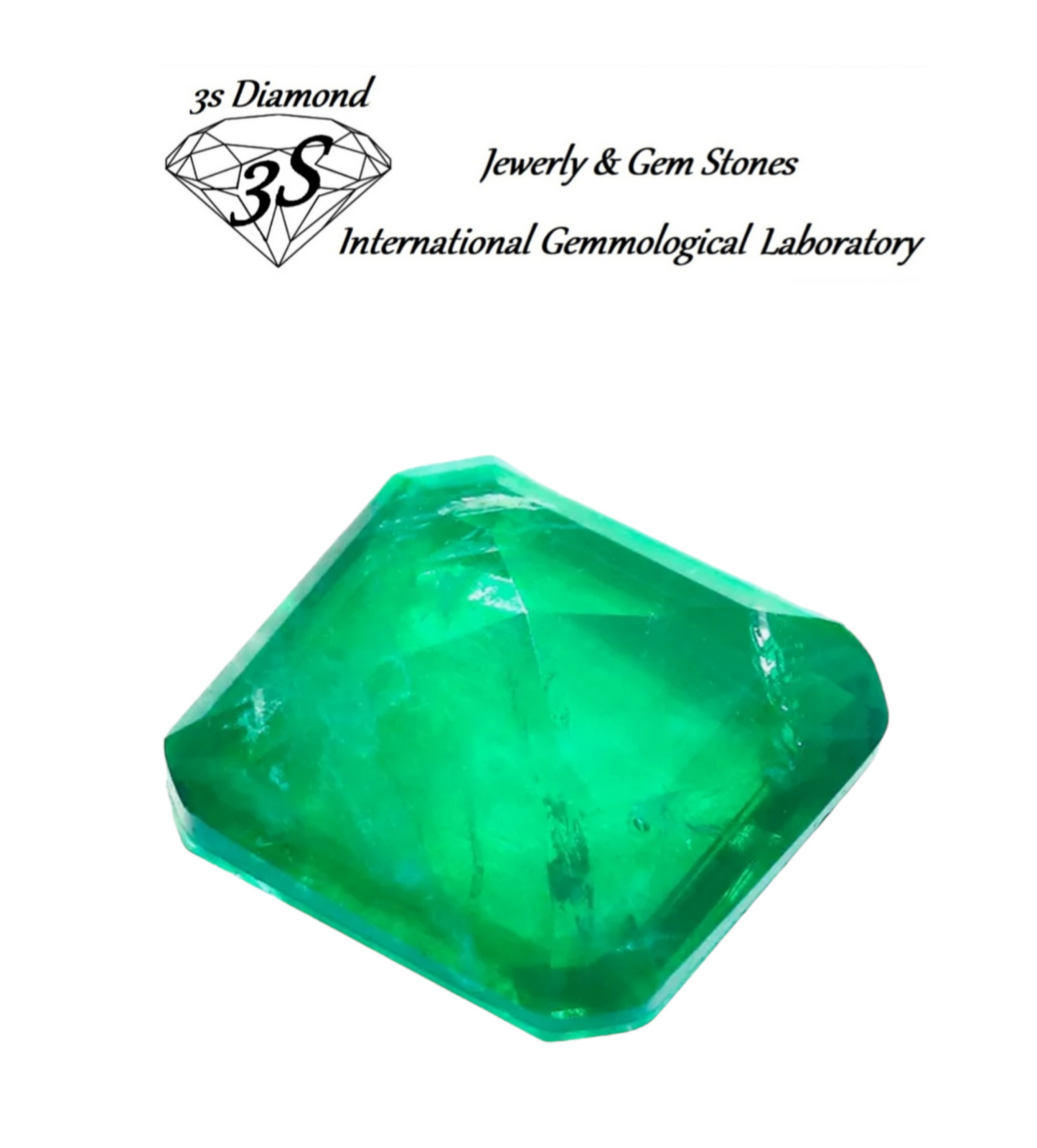 smeraldo naturale taglio smeraldo 3,50ct Colore verde trasparente