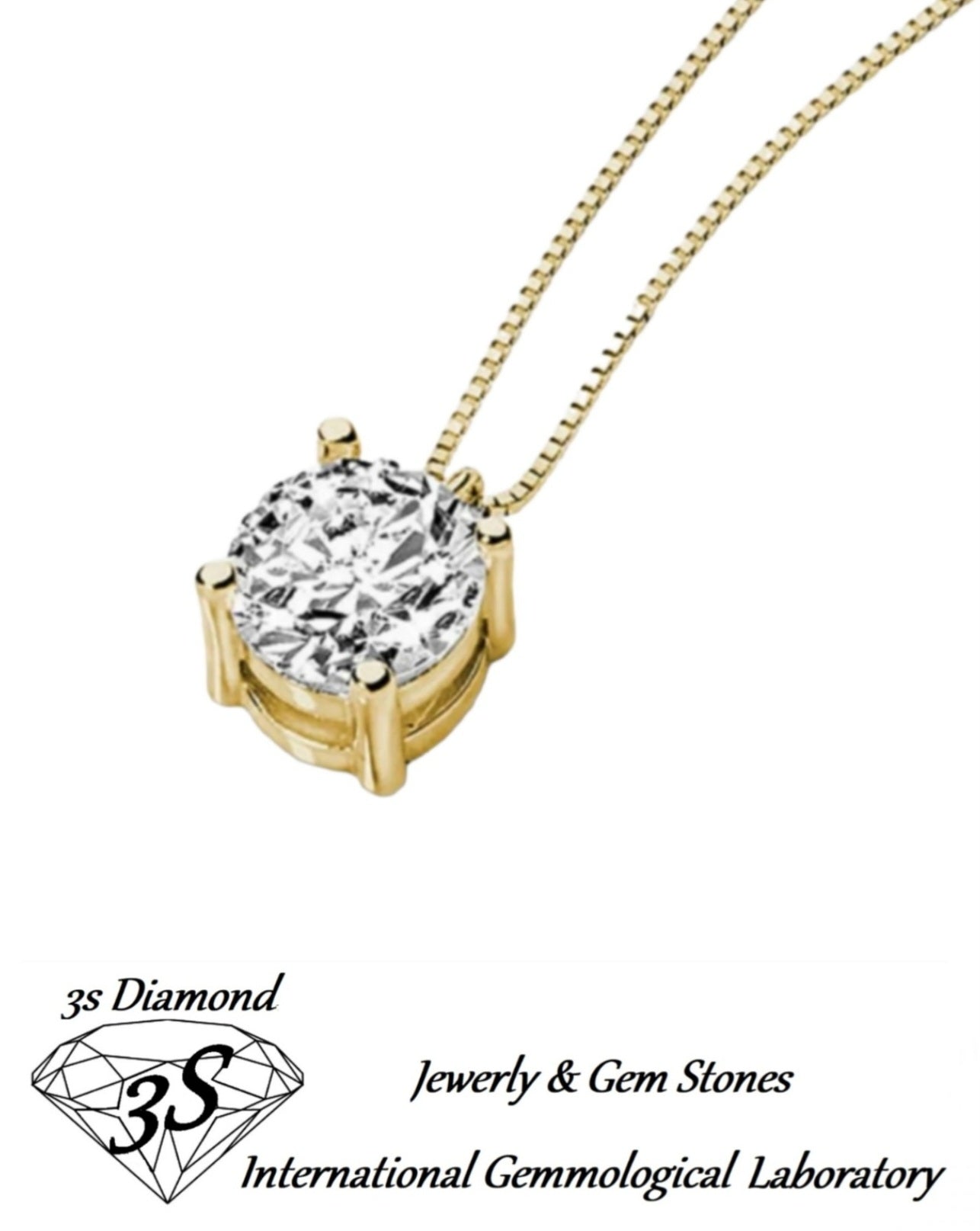 ciondolo punto luce in oro bianco 18k con diamanti naturale 0,10 ct