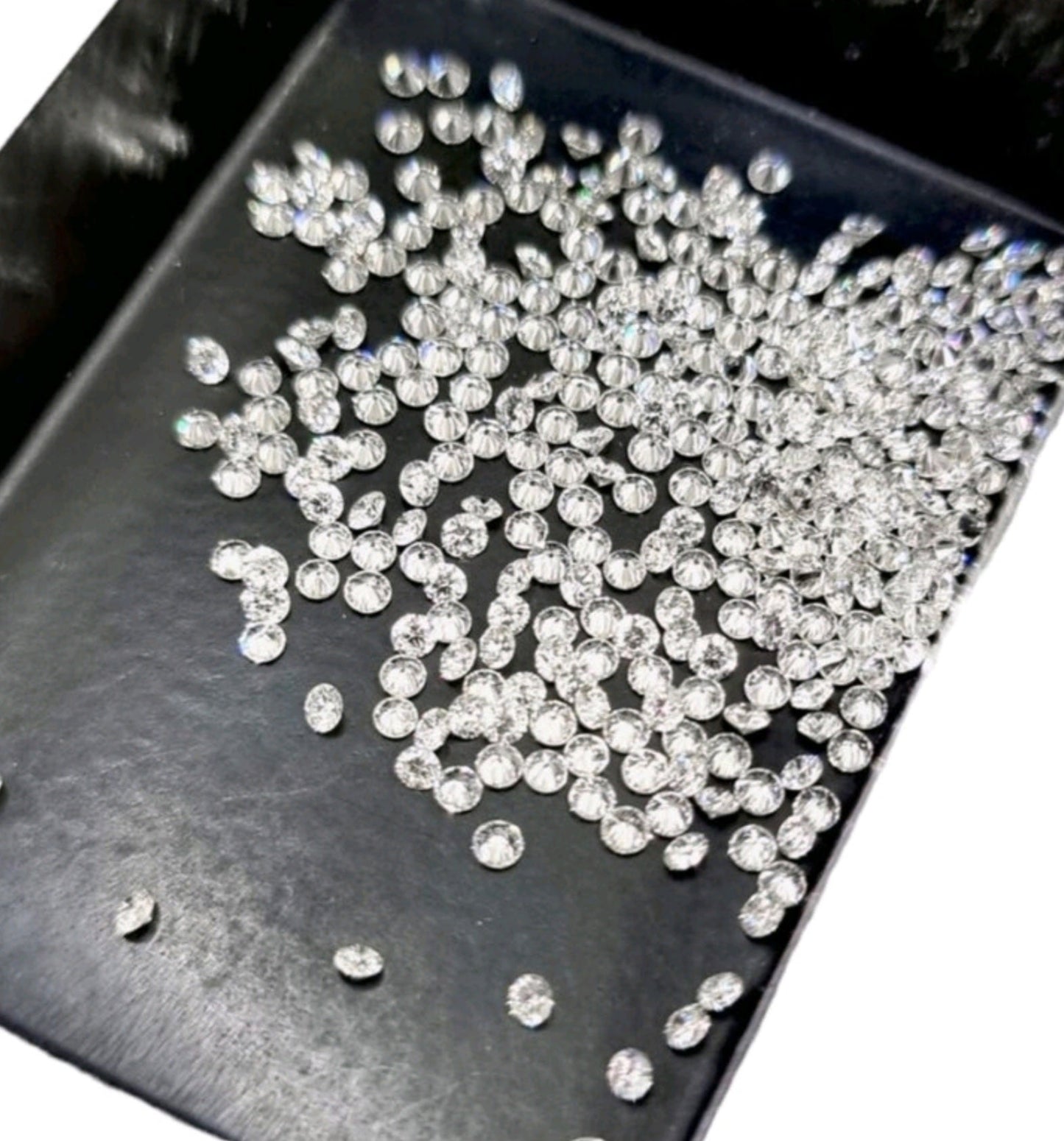 lotto 3 pezzi diamante naturale da 0.05 ct 0.10 ct 0.15 ct colore D VVS1