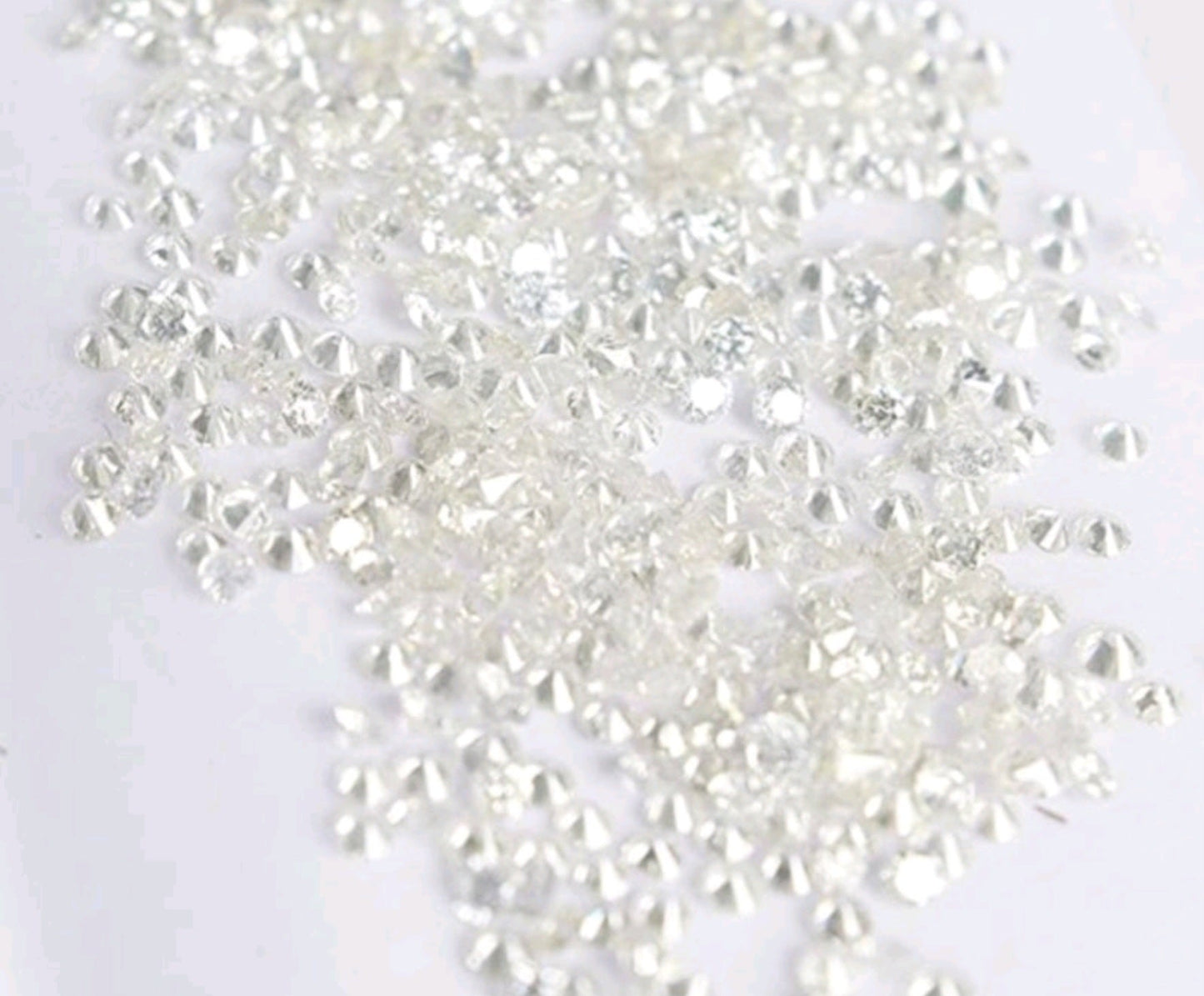 lotto 3 pezzi diamante naturale da 0.05 ct 0.10 ct 0.15 ct colore D VVS1