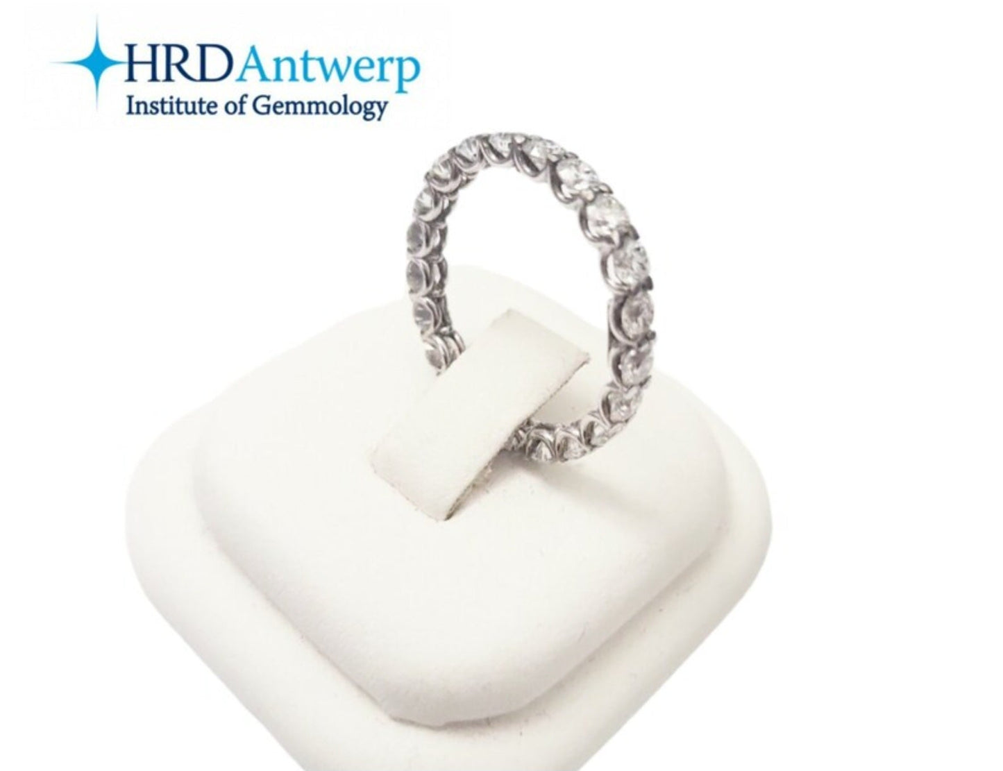 anello veretta certificato HRD con diamanti naturali 2,20 ct