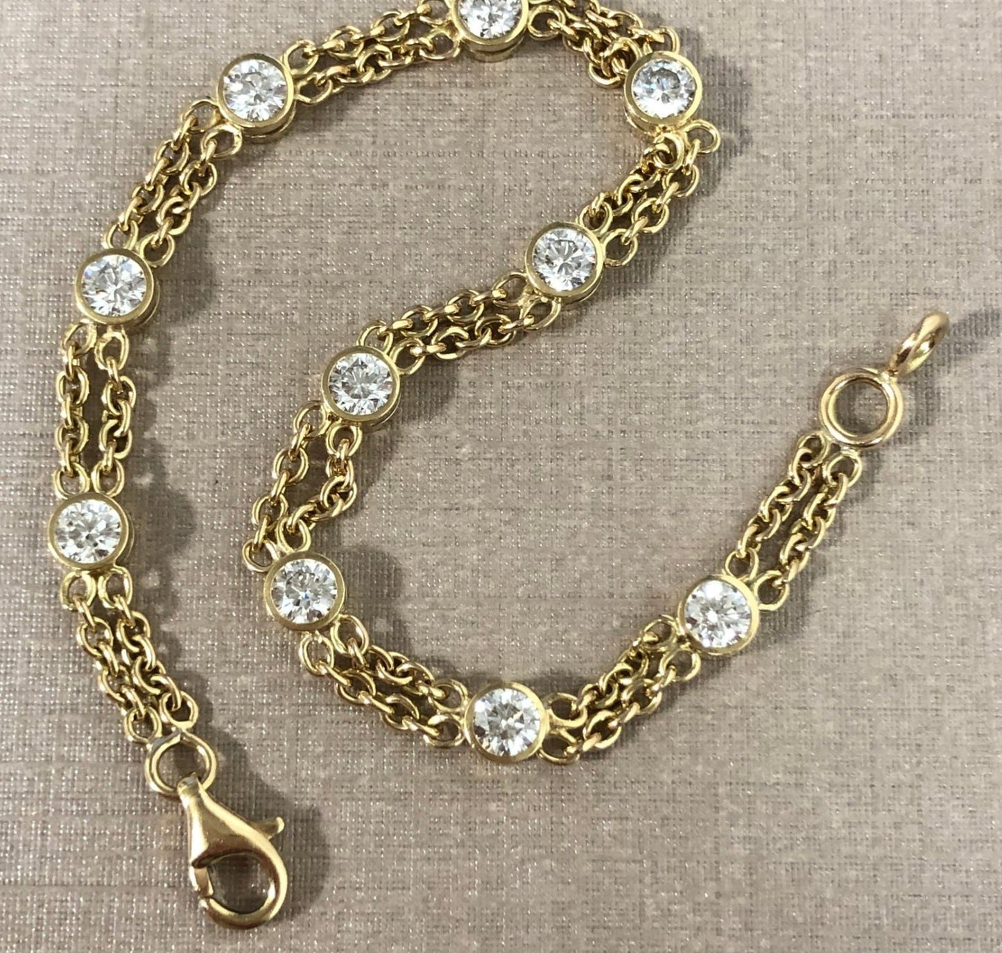 Bracciale in oro e diamante naturale 1.00ct