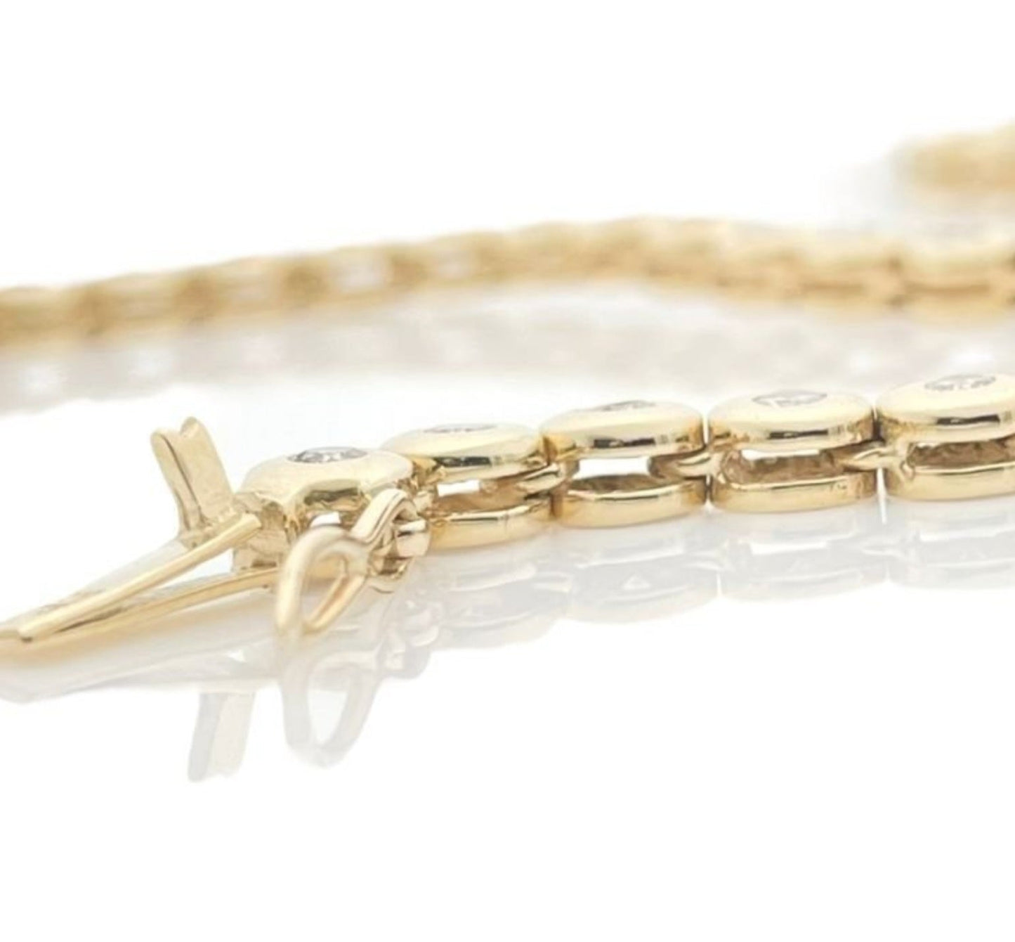 Collana collier tennis a cipollina in oro e diamanti naturali 6.40ct