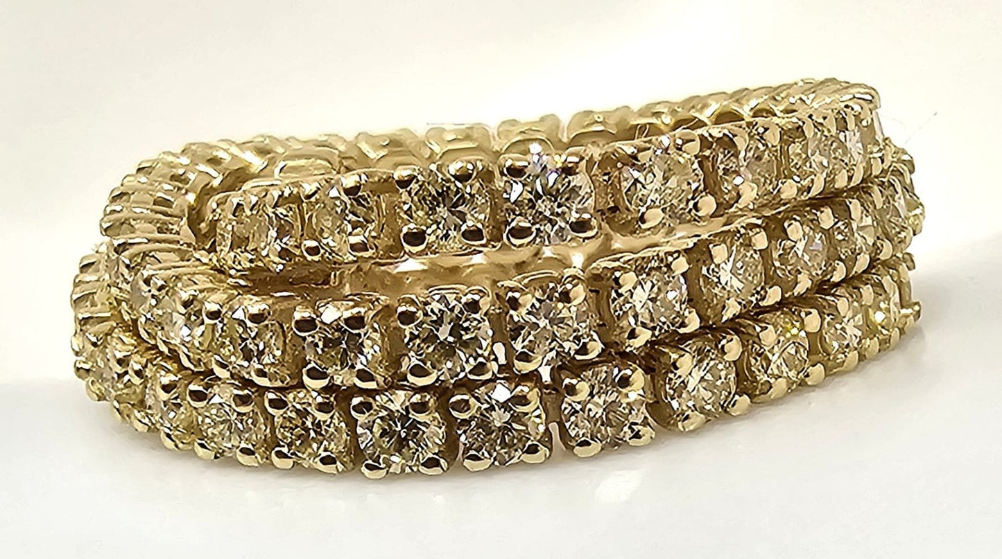 Bracciale - 18 carati Oro giallo - 3.00ct. tw. Diamante (Naturale) - Diamante