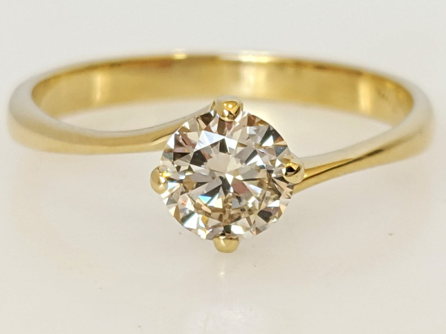 Anello di fidanzamento - 18k giallo - 0.54ct. tw. Diamante (Naturale)