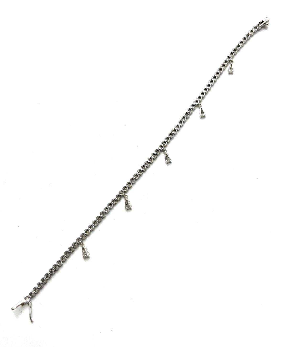 Bracciale tennis - 18 carati Oro bianco - 1.66ct. tw. Diamante (Naturale) - Diamante