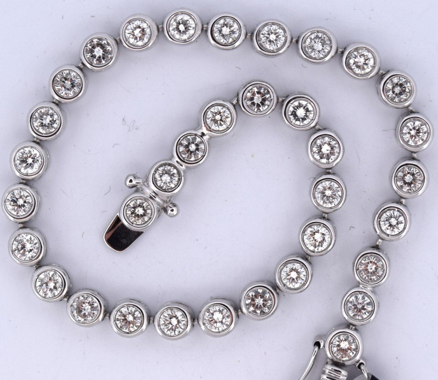Bracciale - 18 carati Oro bianco - 5.25ct. tw. Diamante (Naturale