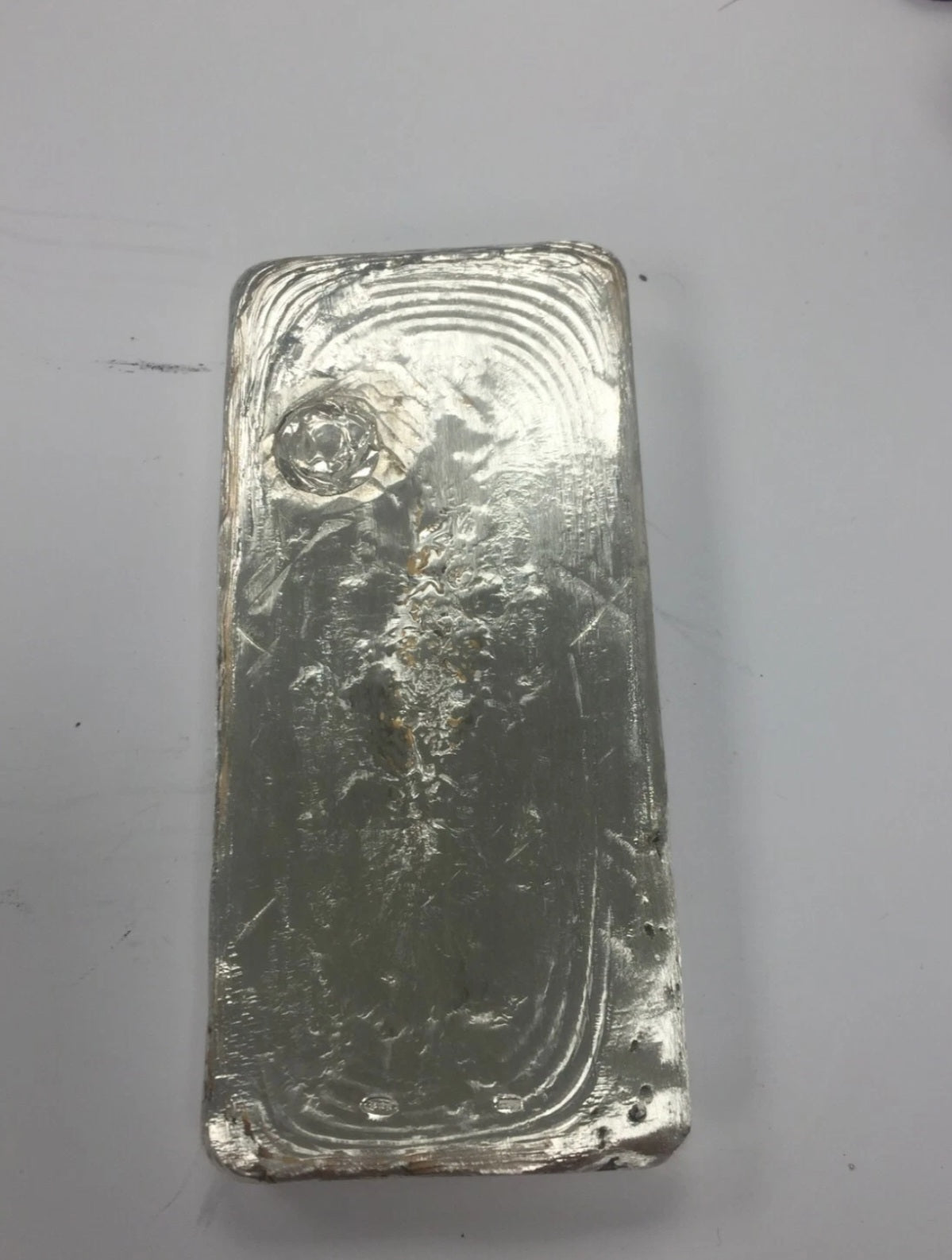 Lingotto argento puro 999.9. 100 grammi