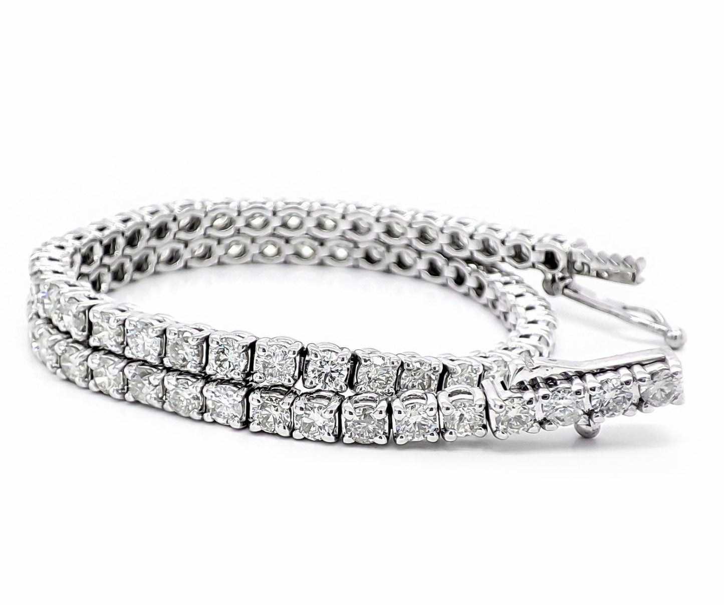 Bracciale - 18 carati Oro bianco - 3.26ct. tw. Diamante (Naturale)