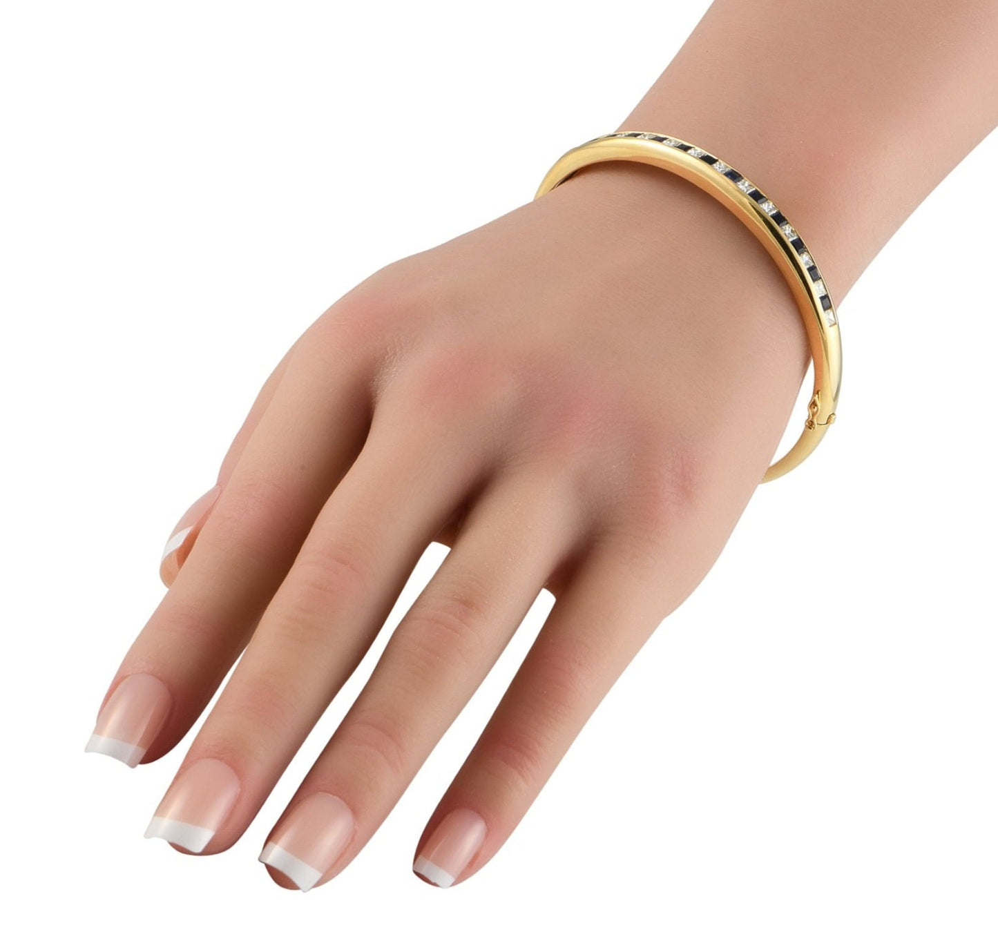 Bracciale - 18 carati Oro giallo, con diamanti e zaffiri naturali