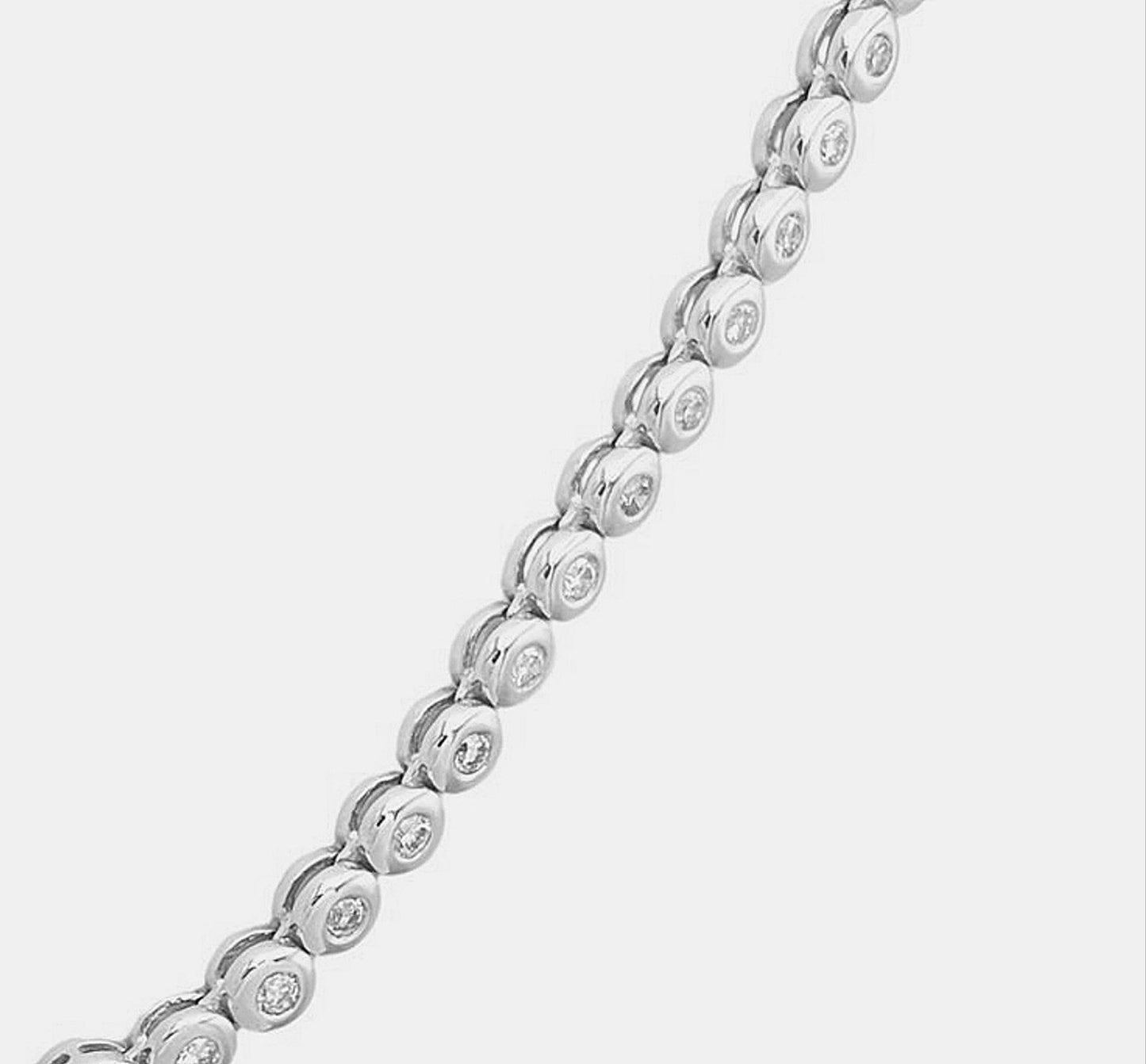 Collana collier tennis a cipollina in oro e diamanti naturali 6.40ct