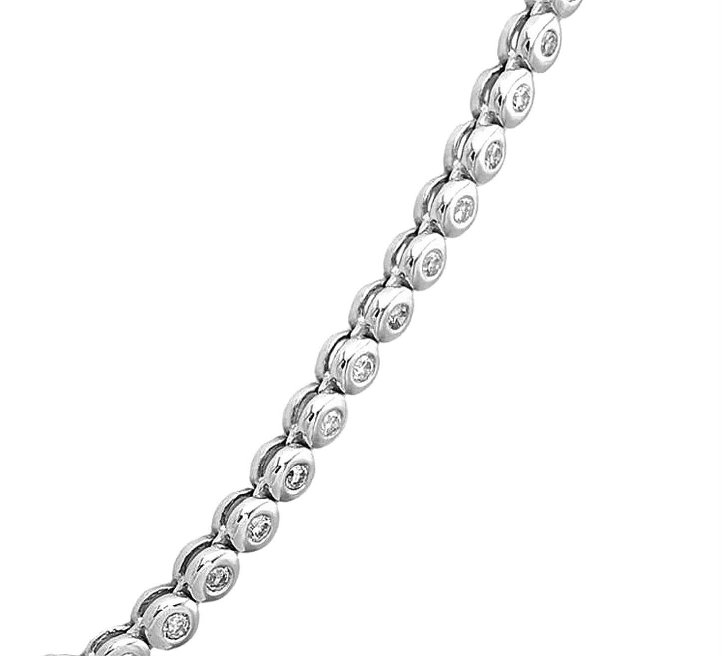 Collana collier tennis a cipollina in oro e diamanti naturali 6.40ct
