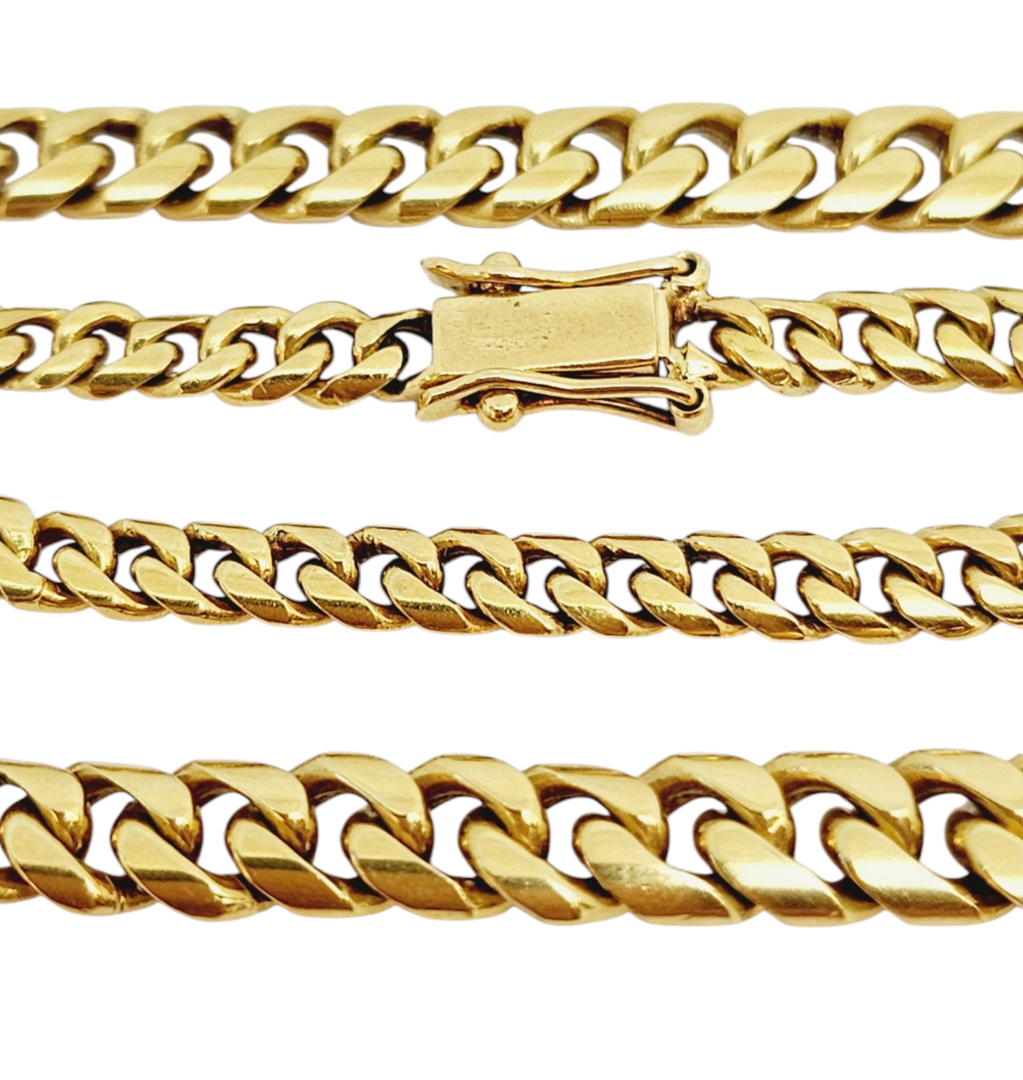 Collana in oro giallo 18k con diamanti naturali 0.81 ct e sterline d'oro 22k
