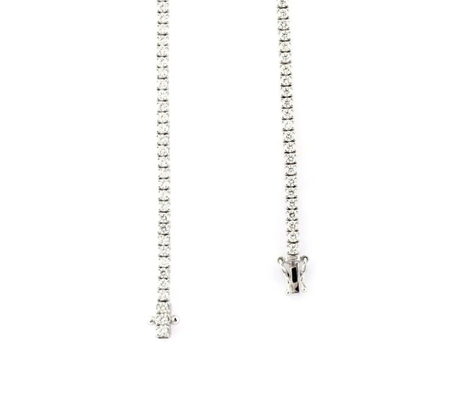 Collana tennis in oro e diamanti naturali 9.90ct certificato IGI