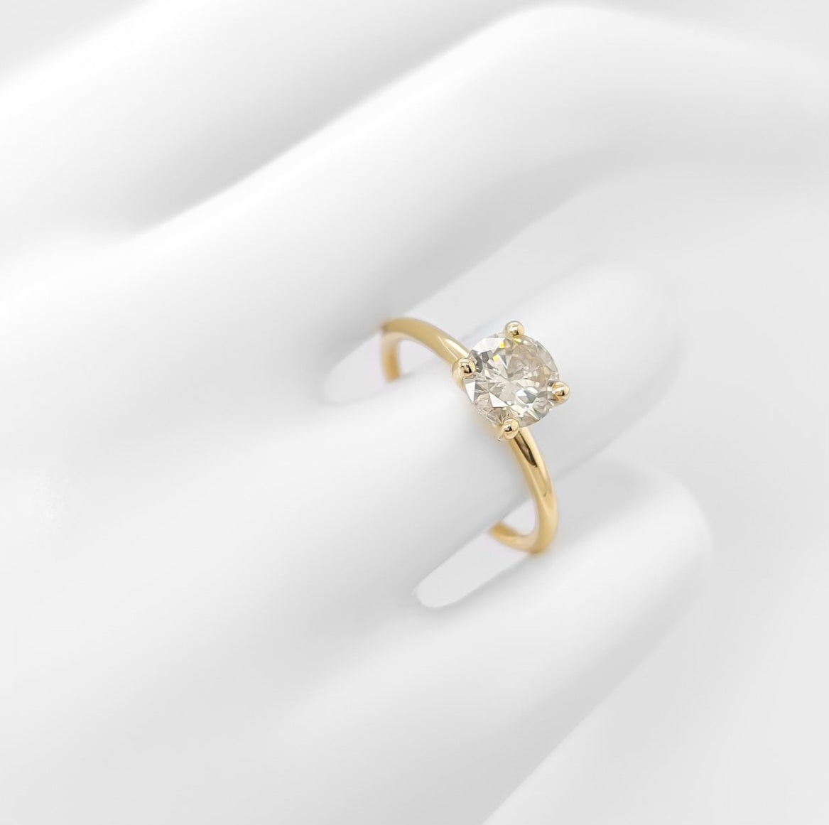 Anello - 18k giallo - 1.05ct. tw. Diamante (Colorato naturale) - Certificato IGI