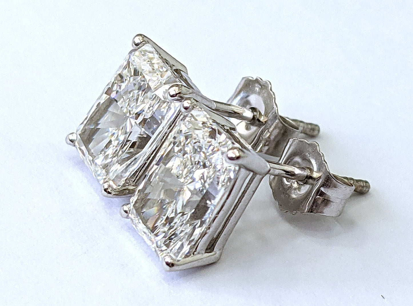 Orecchini a lobo - 18 carati Oro bianco - 1.00ct. Diamante (Naturale) -