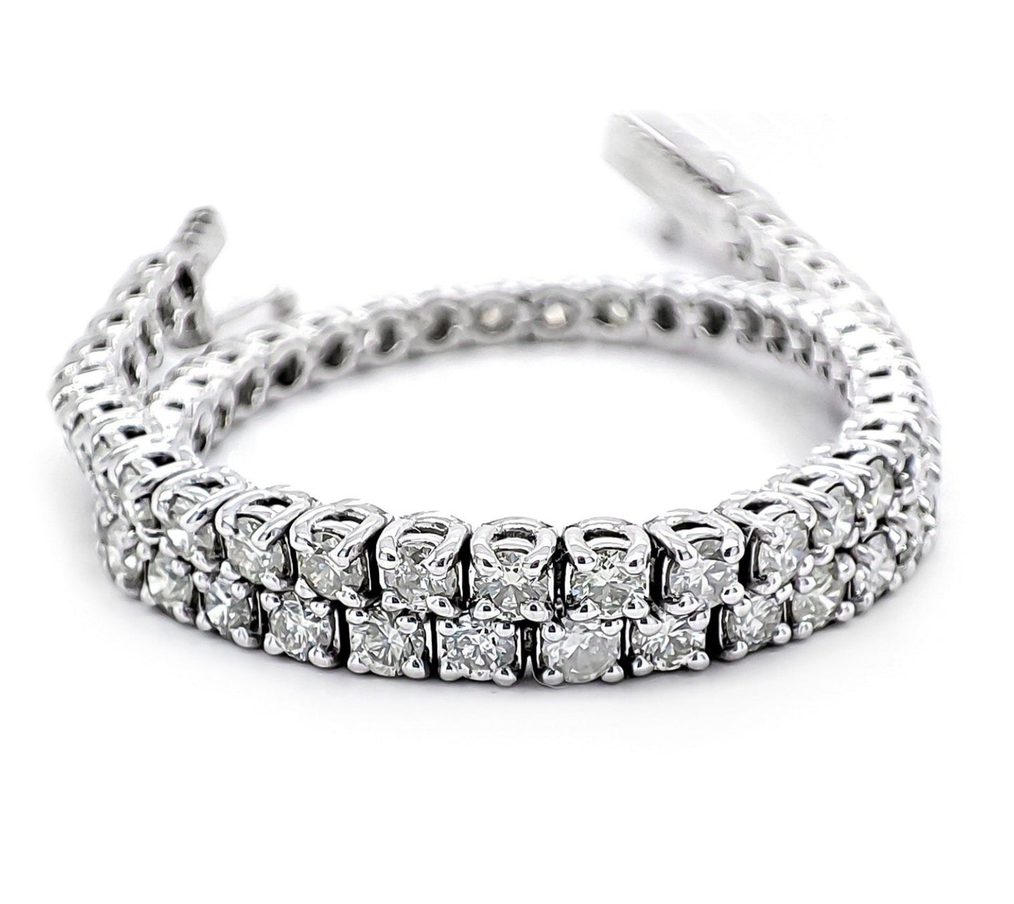 Bracciale - 18 carati Oro bianco - 3.26ct. tw. Diamante (Naturale)
