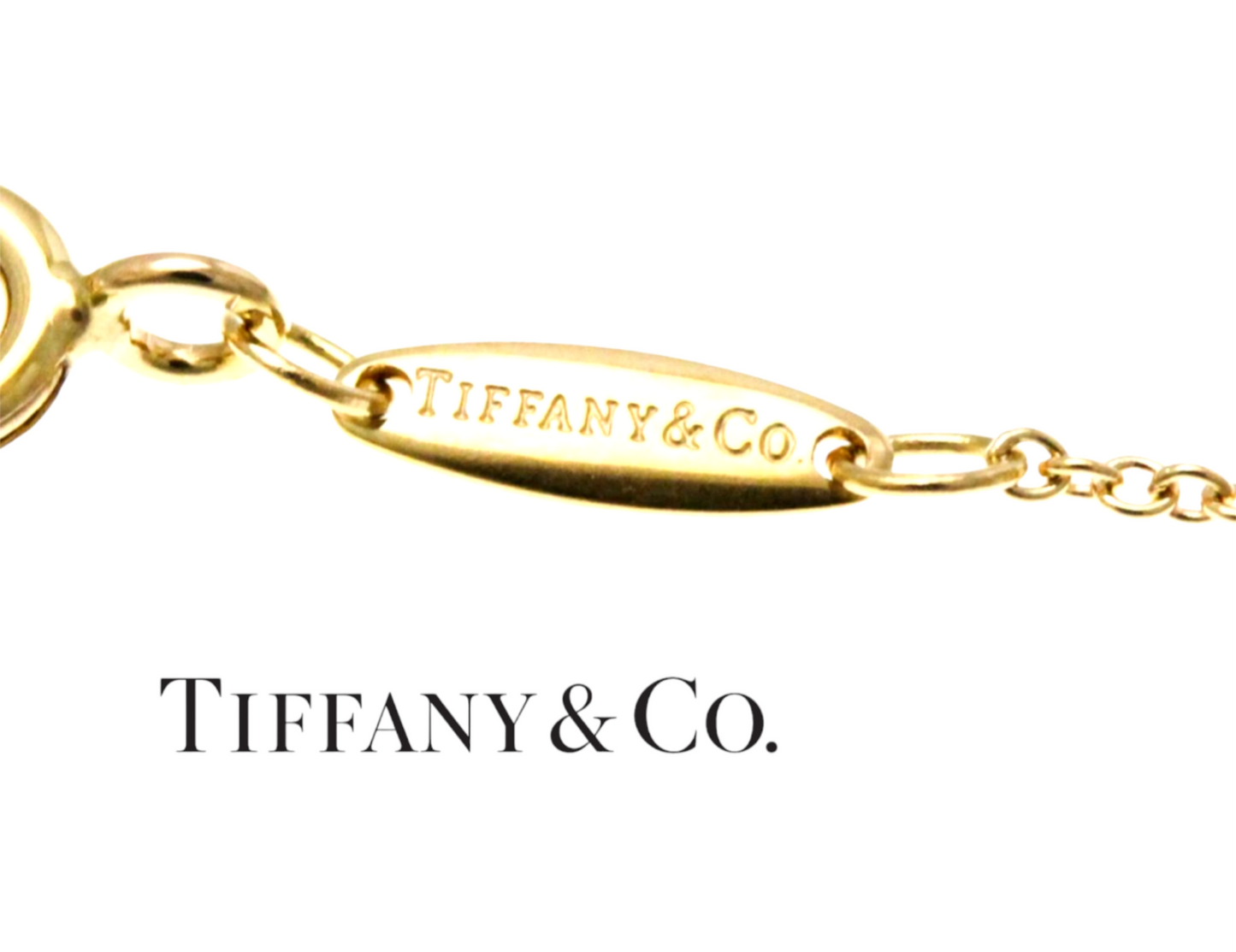 Collana tiffany & co in oro e diamanti naturali 0.35ct