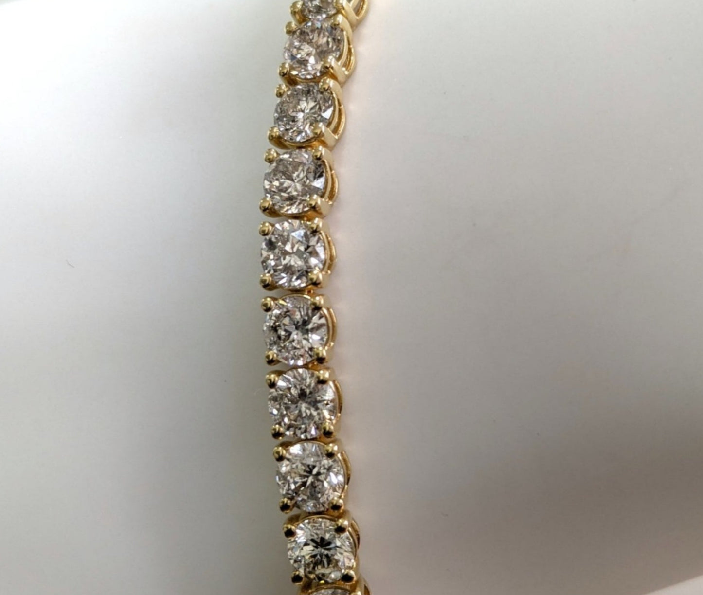 bracciale tennis in oro giallo 18k e diamanti naturali 2,70ct