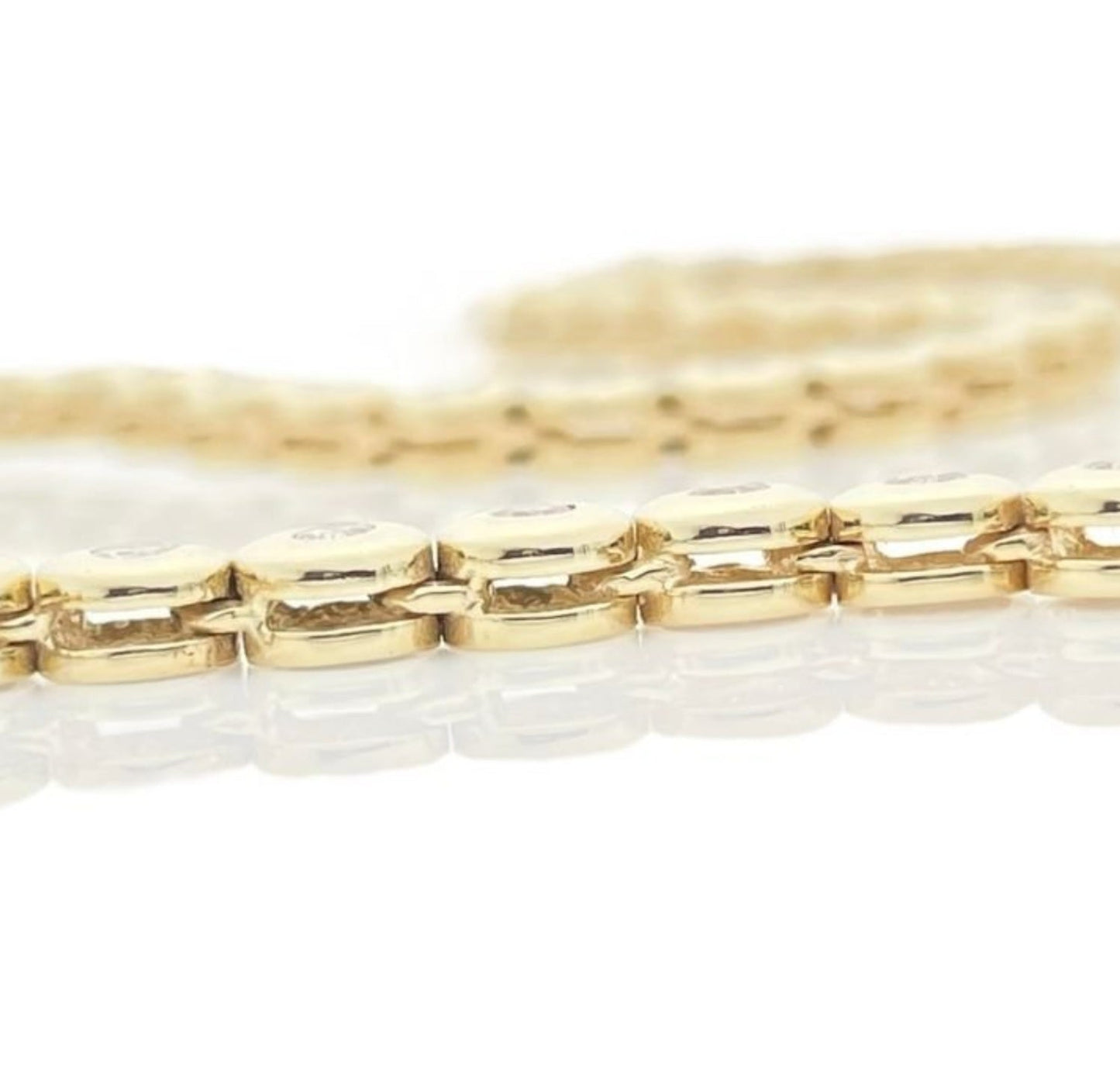 Collana collier tennis a cipollina in oro e diamanti naturali 6.40ct