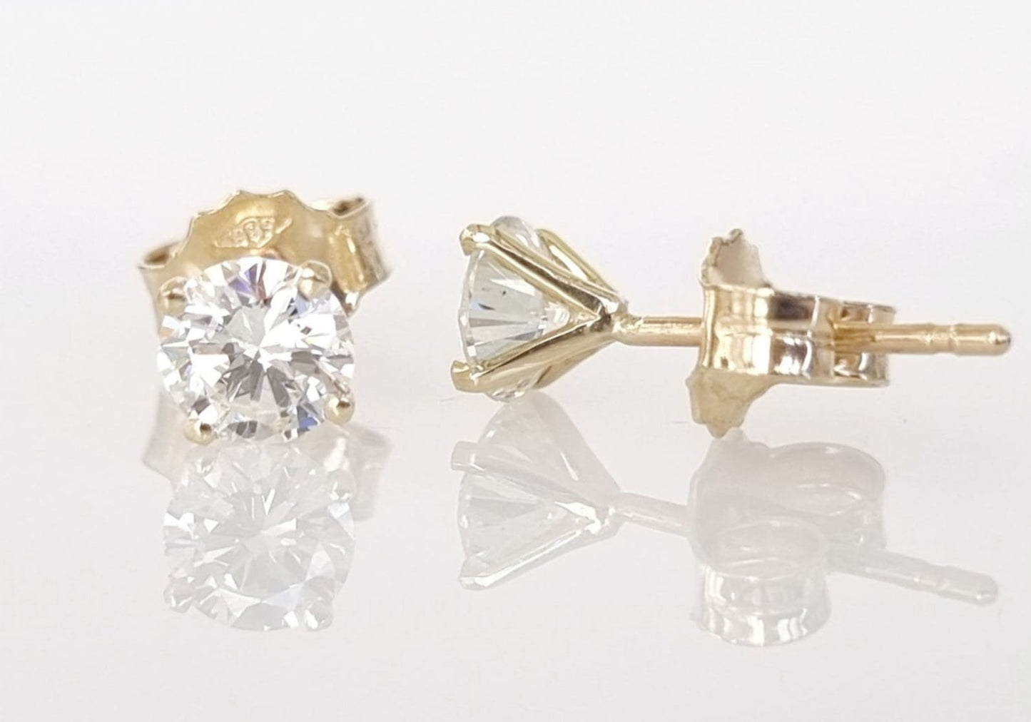 Orecchini - 18 carati Oro giallo - 0.60ct. tw. Diamante (Naturale) -