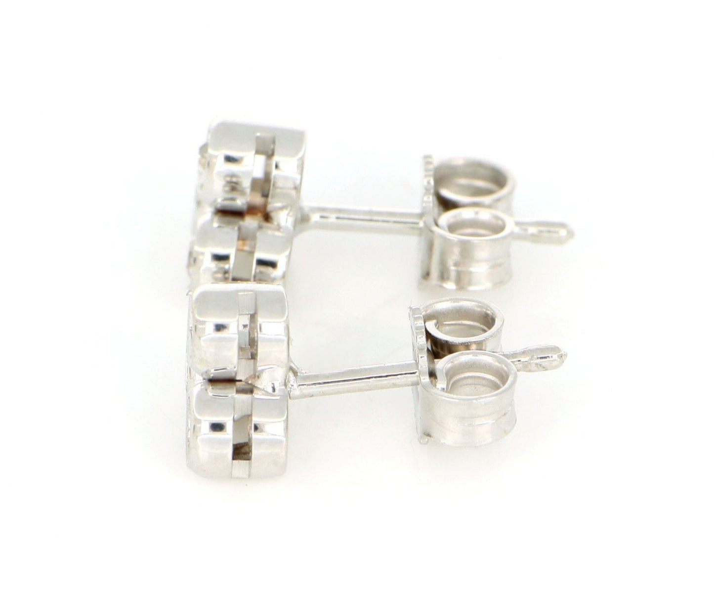 Orecchini - 18 carati Oro bianco 0.90ct Diamante (Naturale) - Diamante