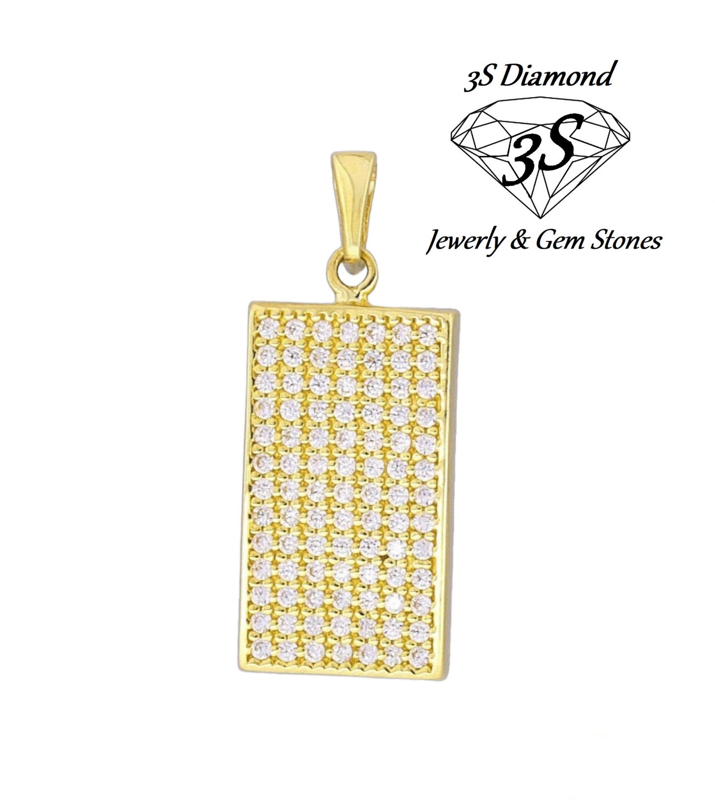pendente  in oro giallo 18k  e diamante naturale 1,00 ct