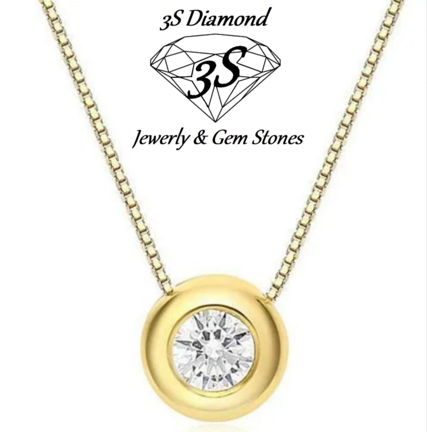 ciondolo punto luce a cipollina in oro bianco 18k e diamanti naturale  0,10 ct