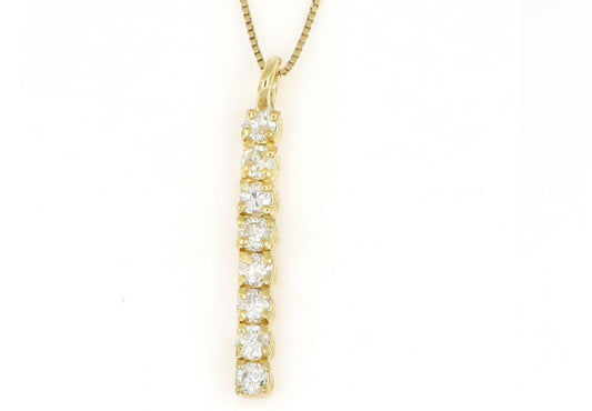 Ciondolo tennis in oro e diamante naturale 0.32ct