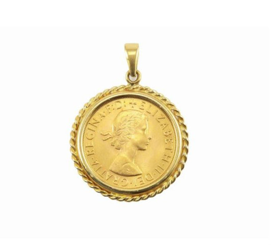 Ciondolo con oro in sterline oro 22k