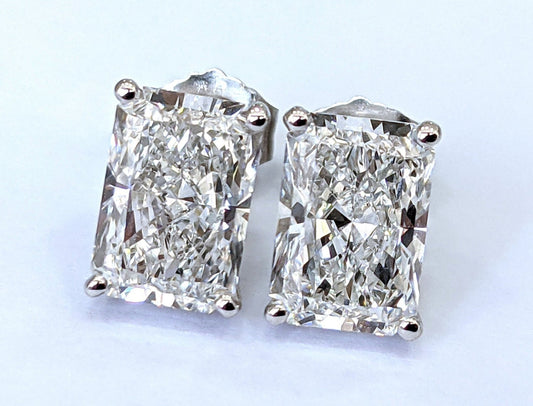 Orecchini a lobo - 18 carati Oro bianco - 1.00ct. Diamante (Naturale) -