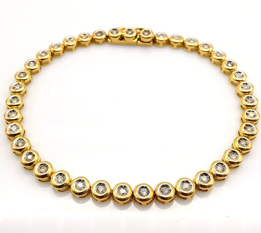 Bracciale - 18 carati Oro giallo - 1.17ct. tw. Diamante (Naturale)