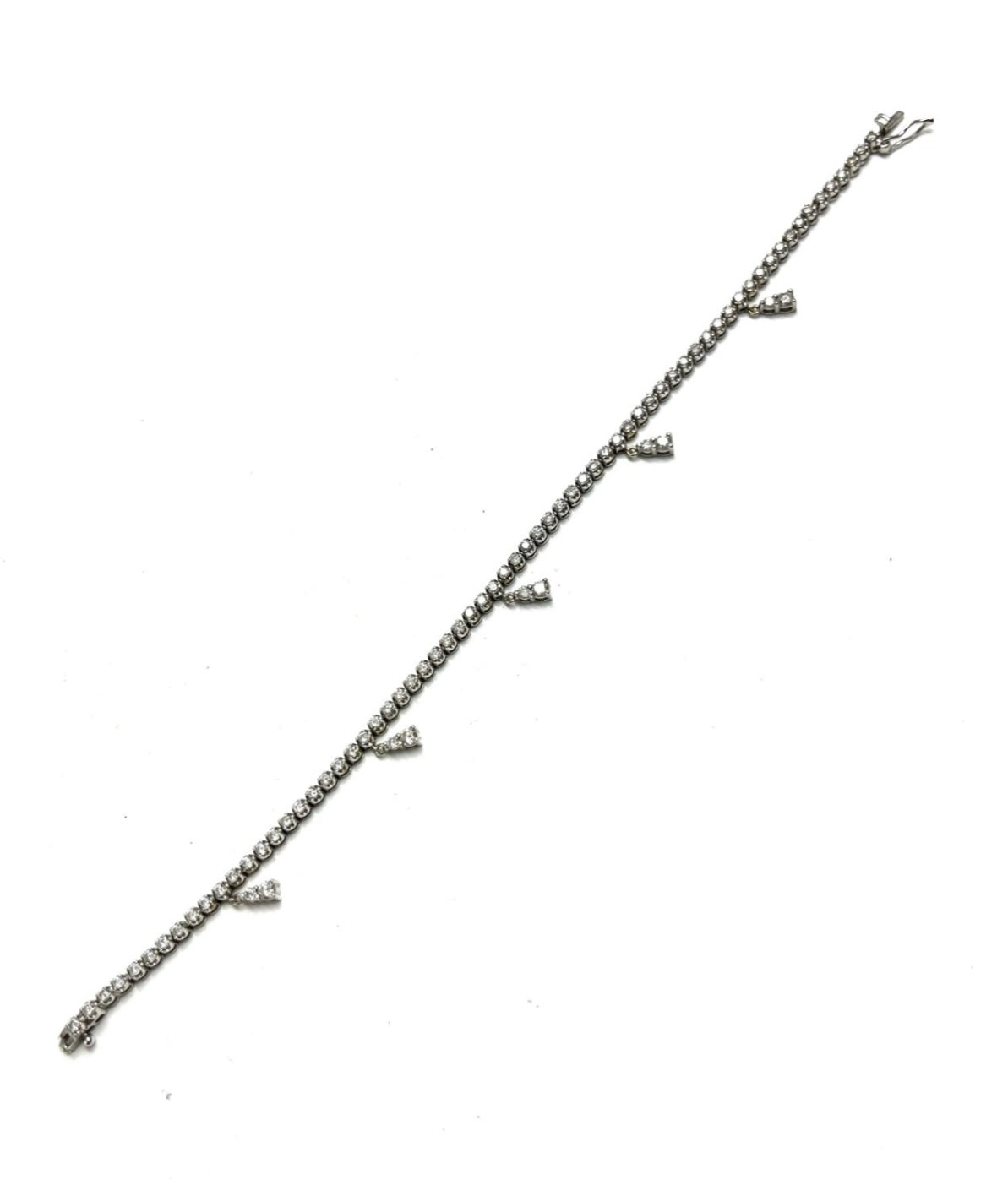Bracciale tennis - 18 carati Oro bianco - 1.66ct. tw. Diamante (Naturale) - Diamante
