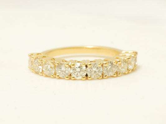 Anello riviera - 18k bianco - 1.72ct. tw. Diamante (Naturale) - Fede nuziale