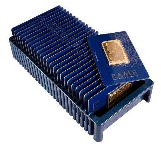 5 Lingotto d’oro pamp 24k 50 grammi