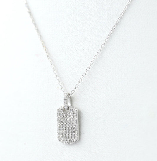 Collana con ciondolo in oro 18kt con diamanti naturali 0.33ct